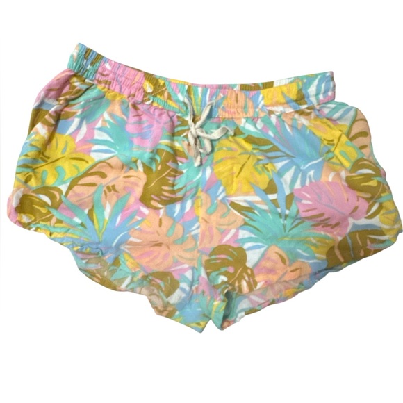 Billabong Pants - Billabong Multicolor Tropical Women's Shorts Size Large Beach Summer Resortwear